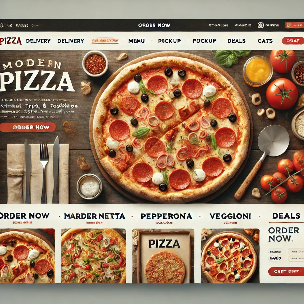 pizza website design